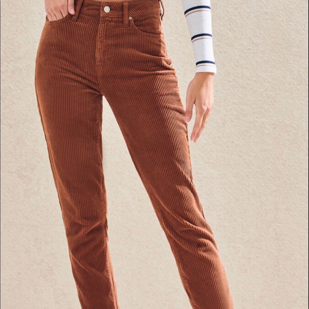 Rust Corduroy Pac Sun Mom Jeans